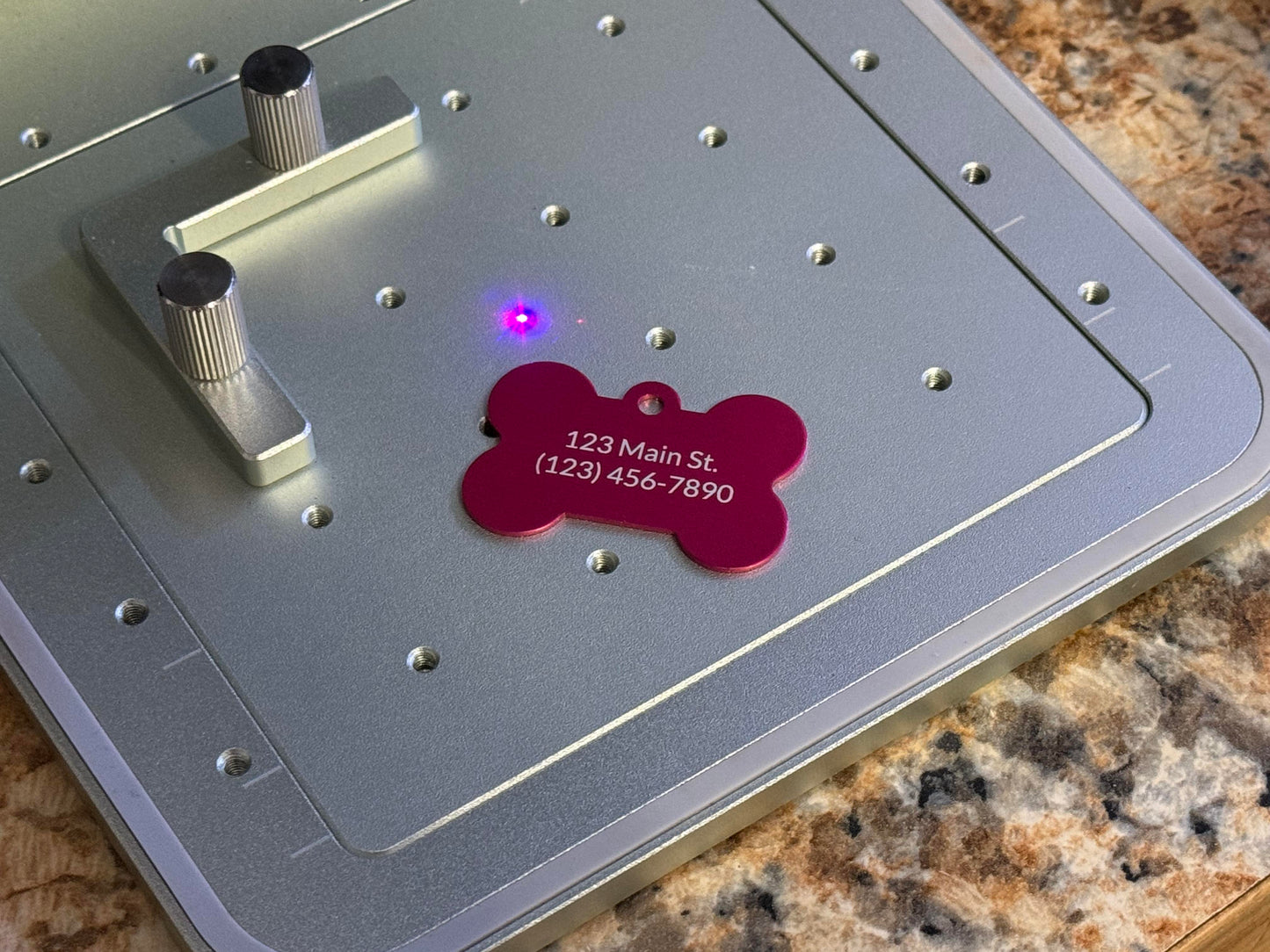 Engraved Pet Bone-shaped Tag