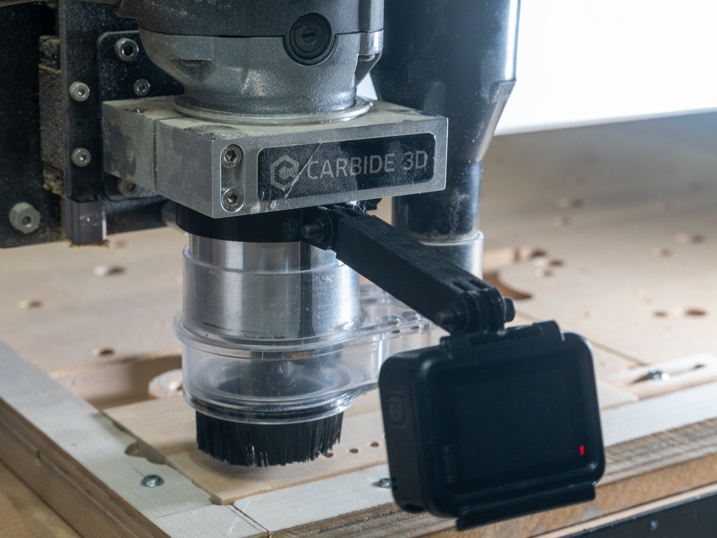 Digital File STL GoPro Mount for Shapeoko X-Carve OneFinity CNC 65mm Spindle Router