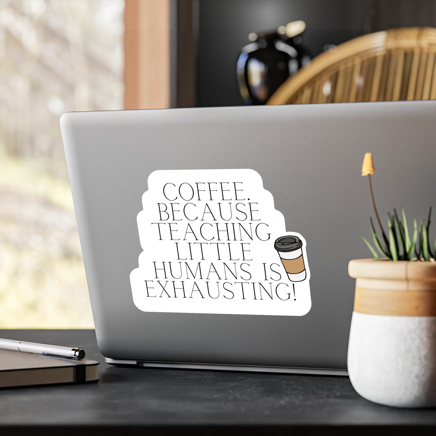 Coffee. Because teaching little humans is exhausting! | Sticker, Coffee, Teacher, Teaching