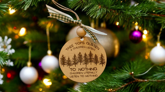 Children listen to nothing ornament