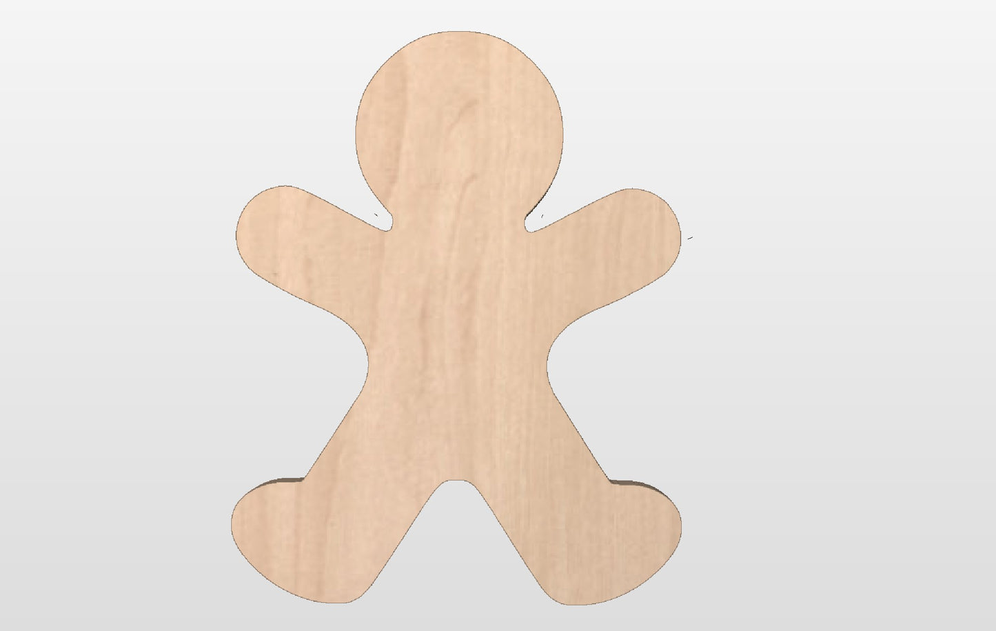 Gingerbread Man Laser Blank