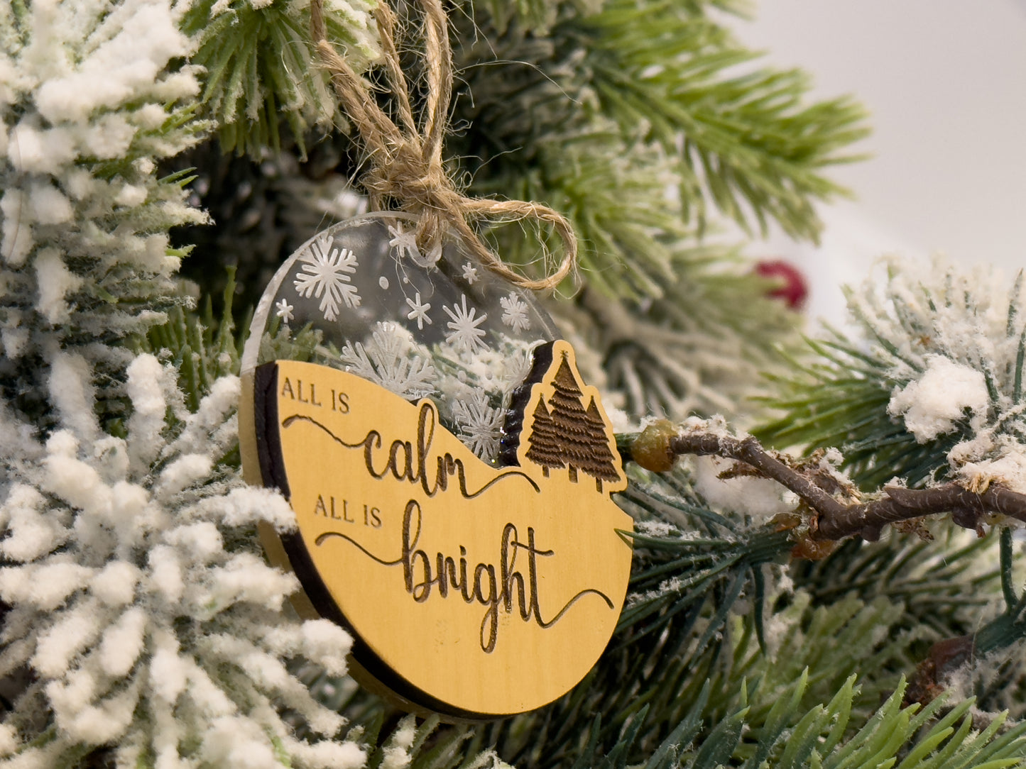 All is Calm Dual Layer Ornament