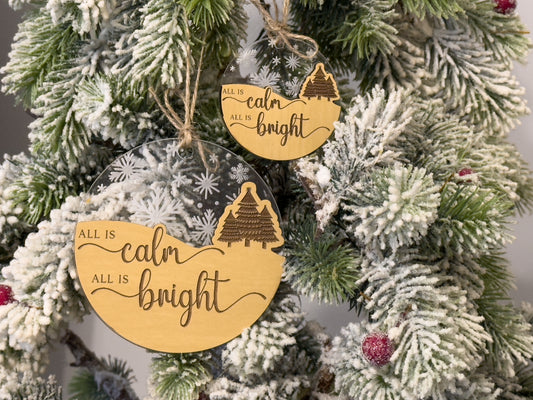 All is Calm Dual Layer Ornament