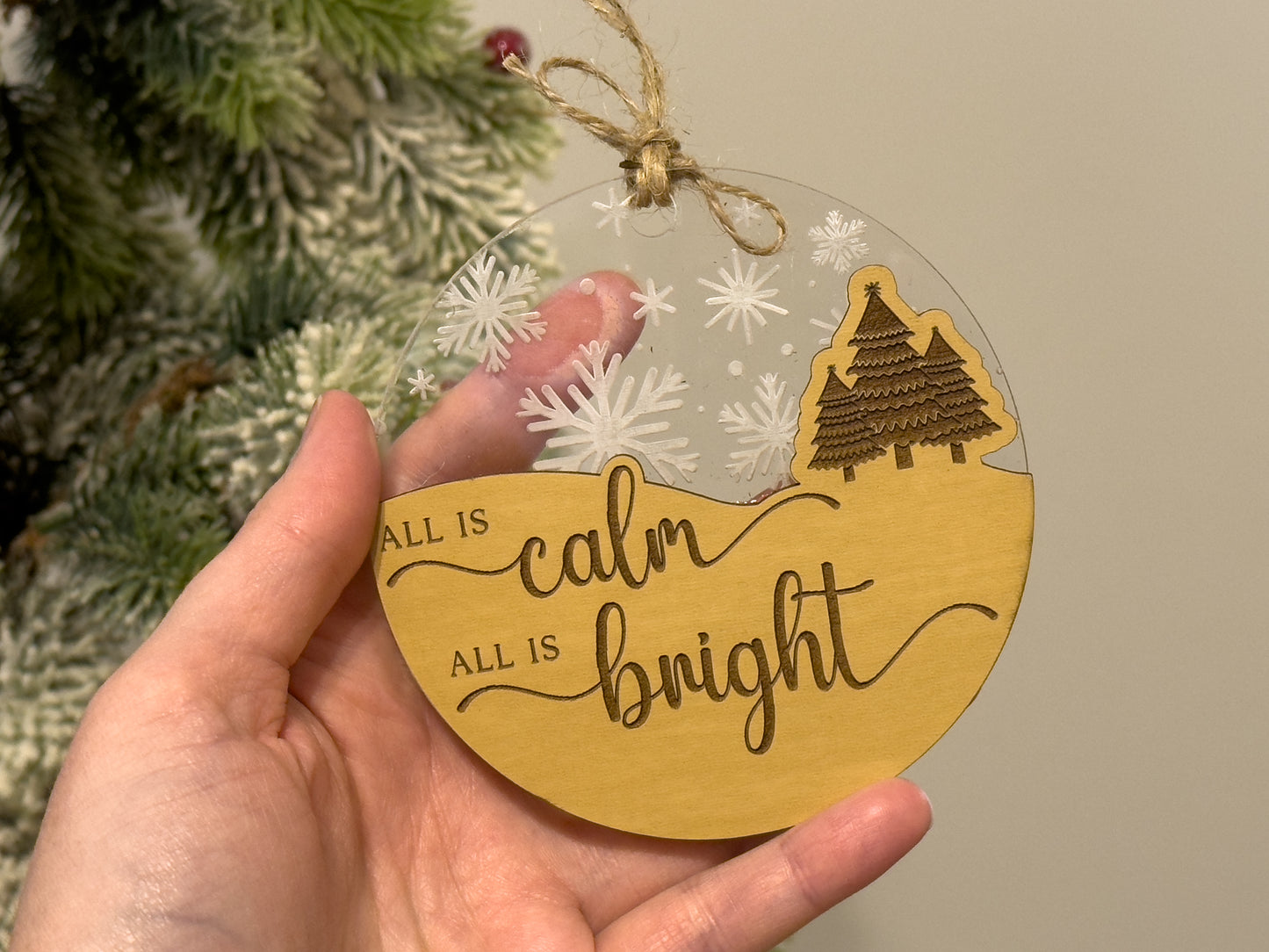 All is Calm Dual Layer Ornament