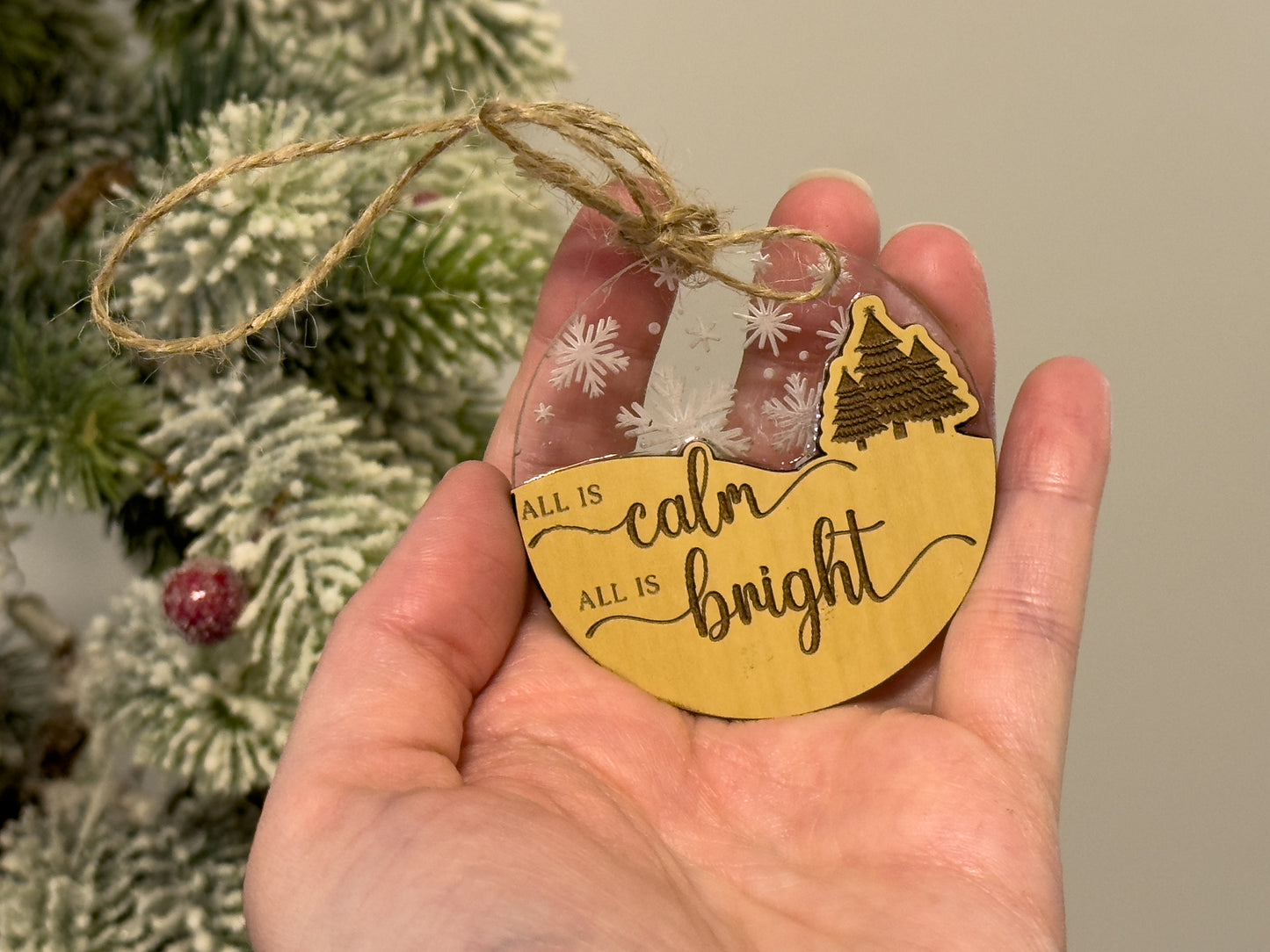 All is Calm Dual Layer Ornament