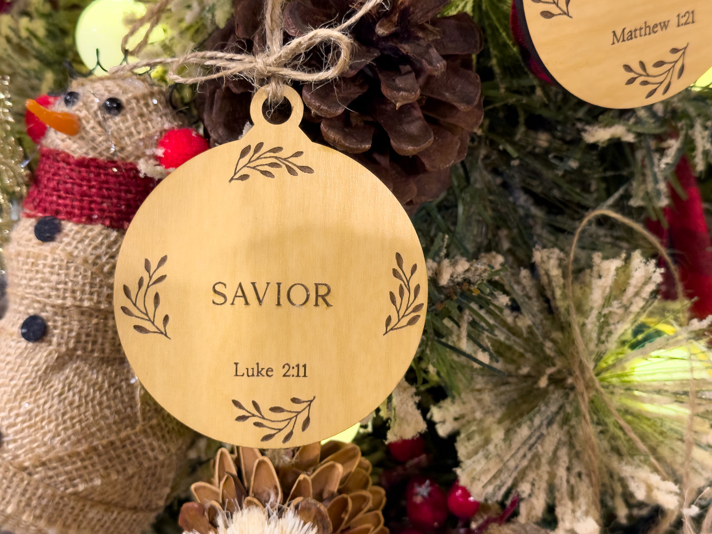 Names of Jesus Christ Christmas Ornament