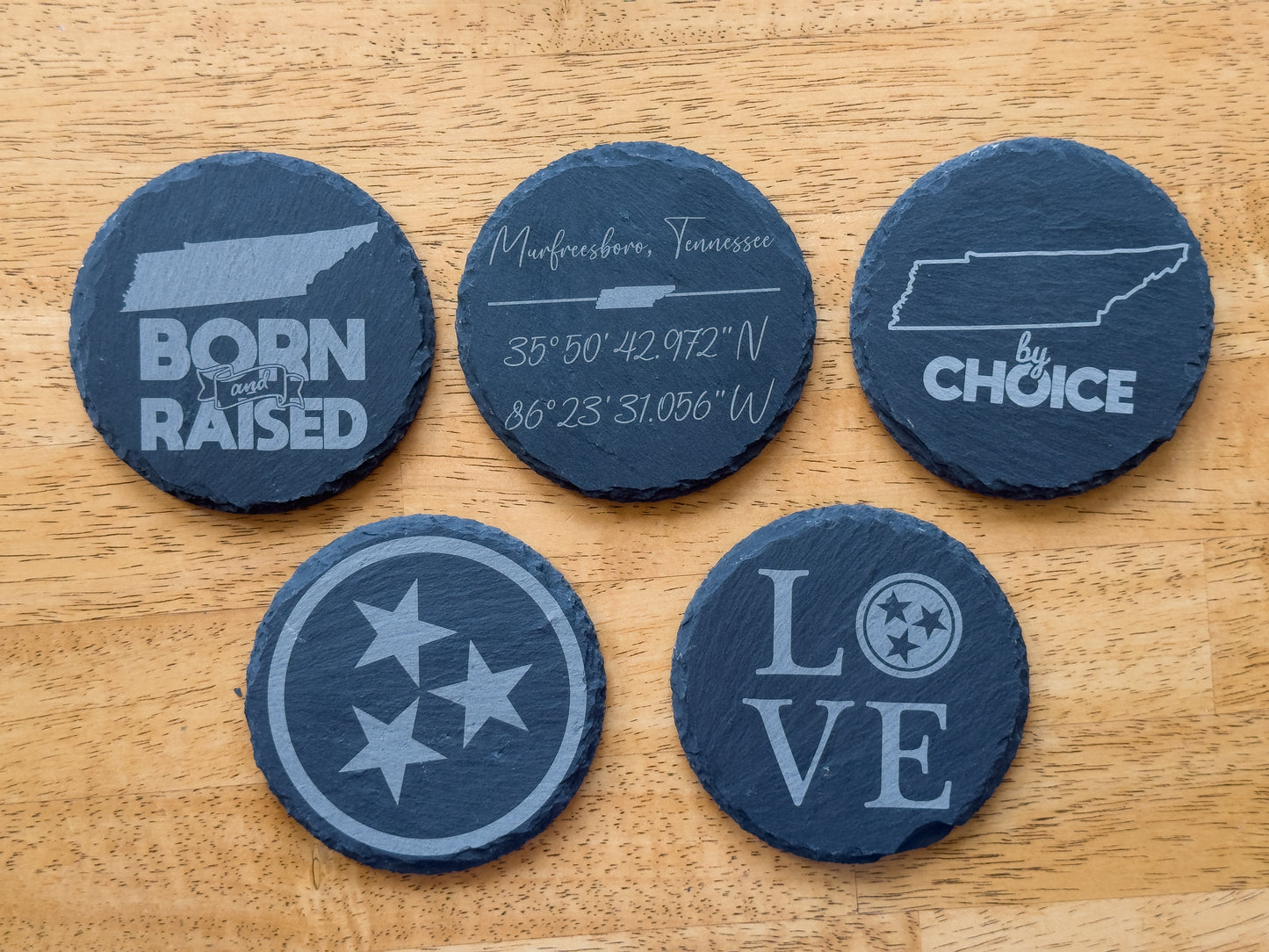 Slate Coasters (Various Designs)