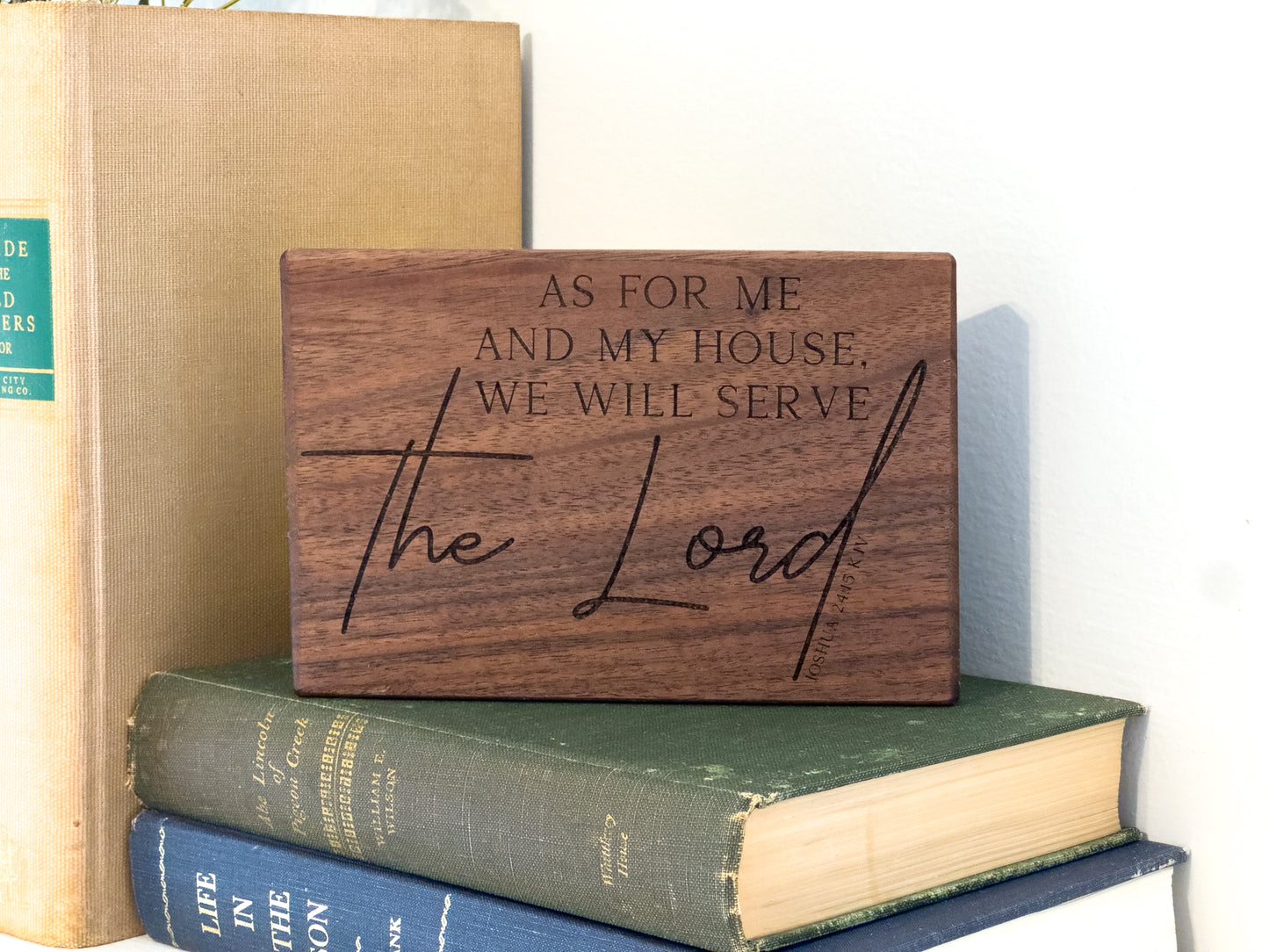 As for me and my house... | Bible Decor, Wood Decor, KJV