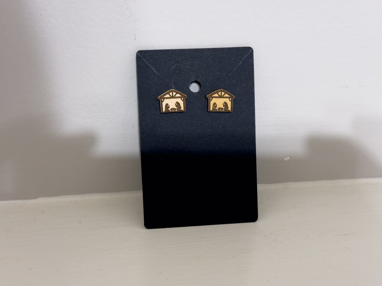 Manger Scene Stud Earrings