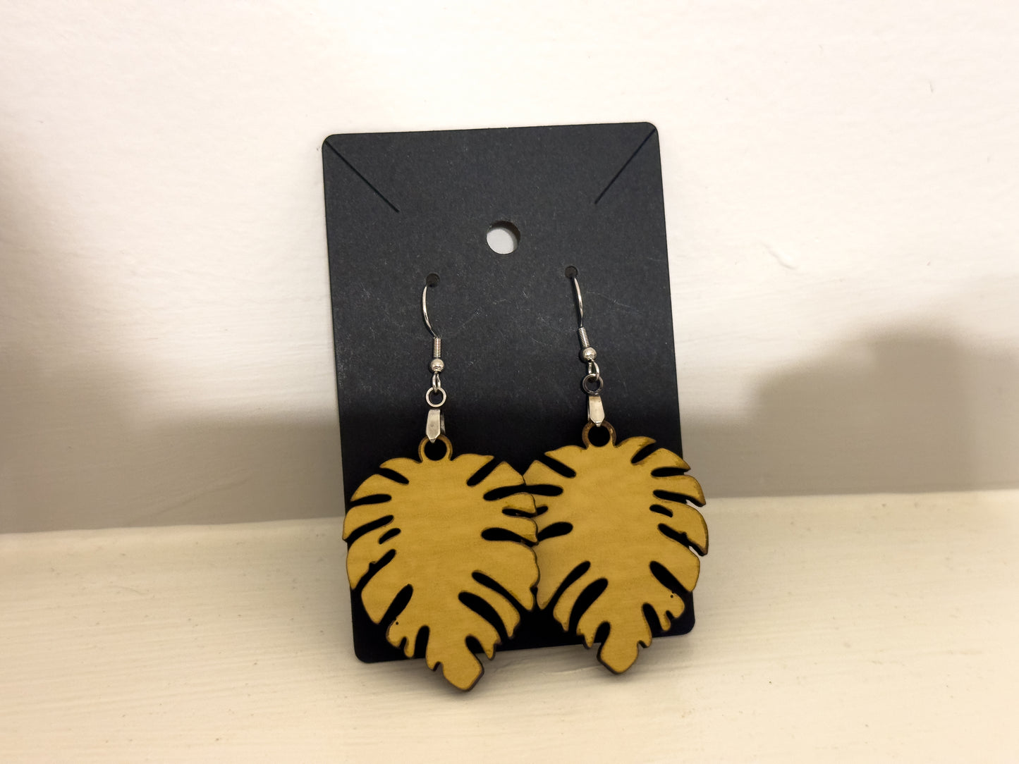 Monstera Leaf Earrings