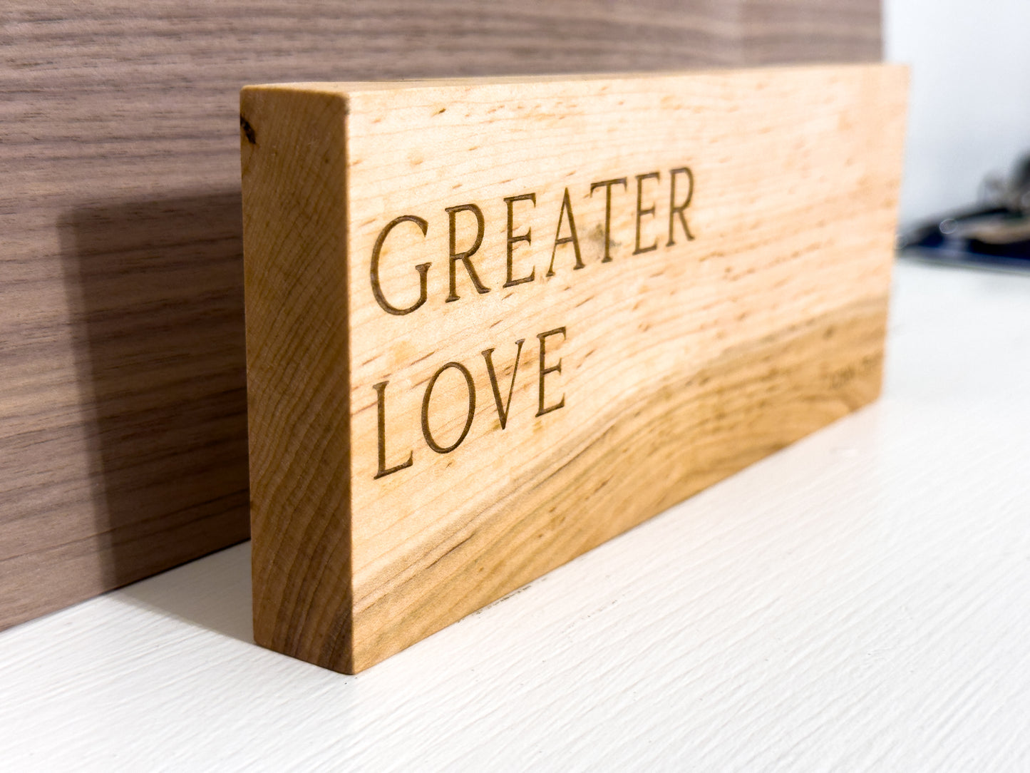 Greater Love Wood Decor