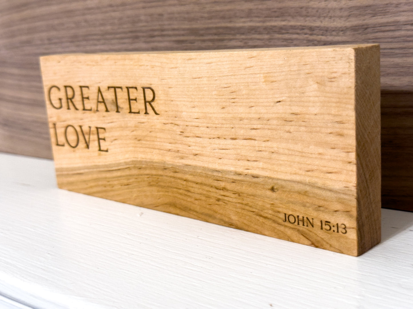 Greater Love Wood Decor