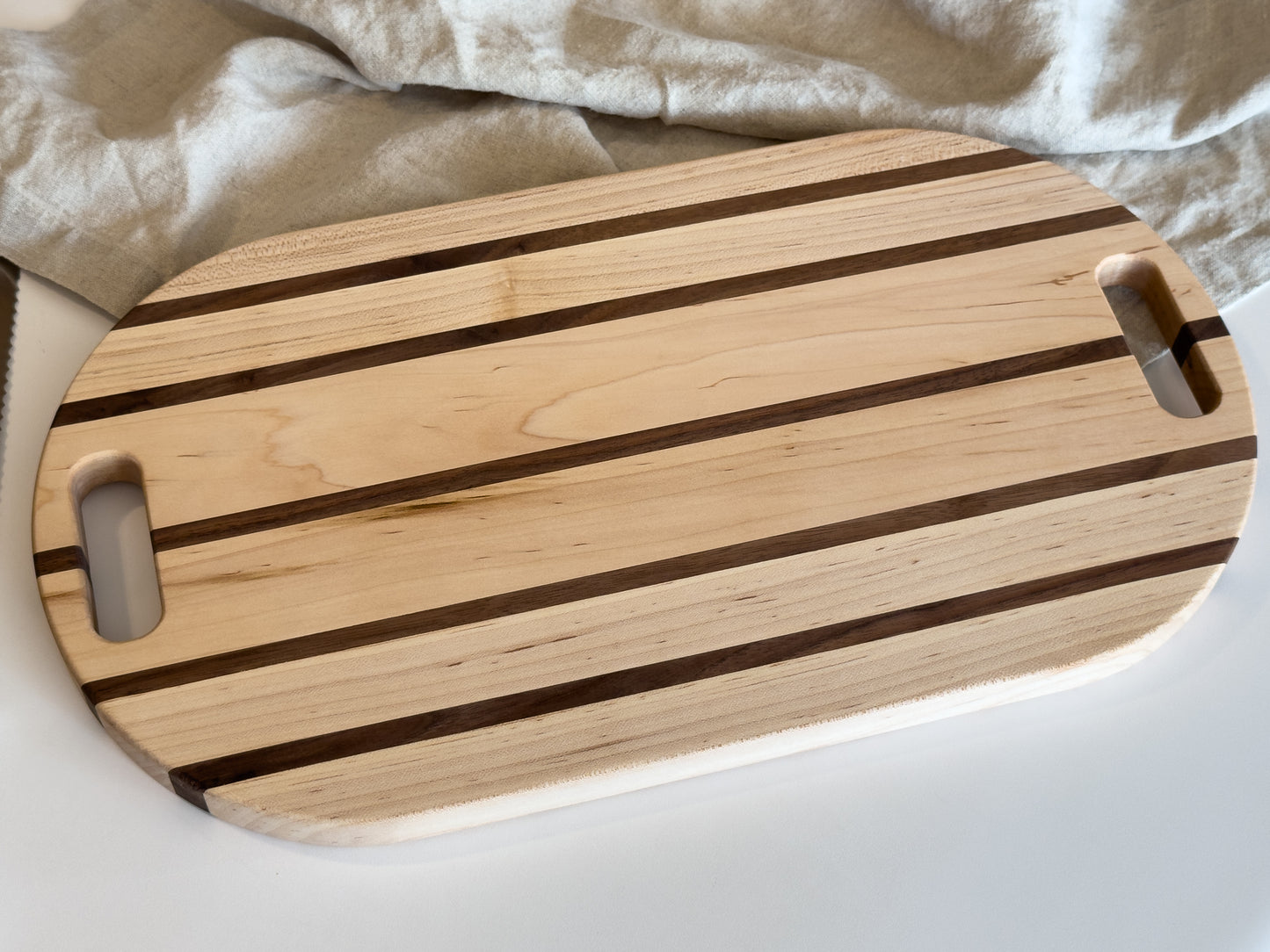 Solid Wood Charcuterie Board | Wood Cutting Board With Handle