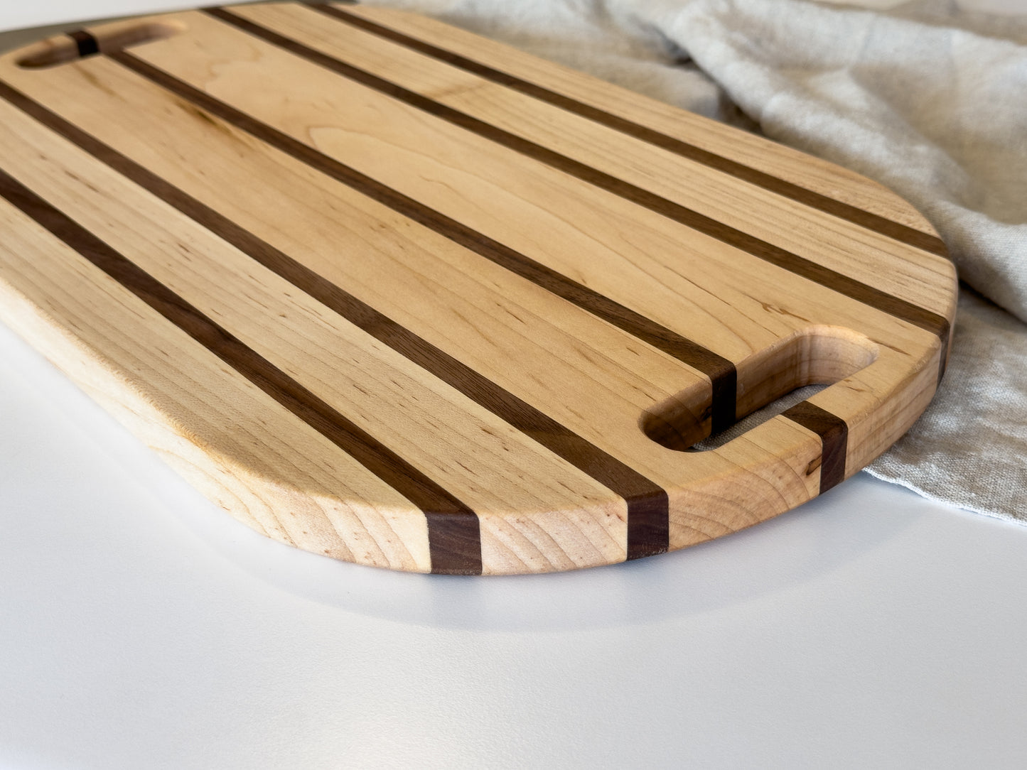 Solid Wood Charcuterie Board | Wood Cutting Board With Handle