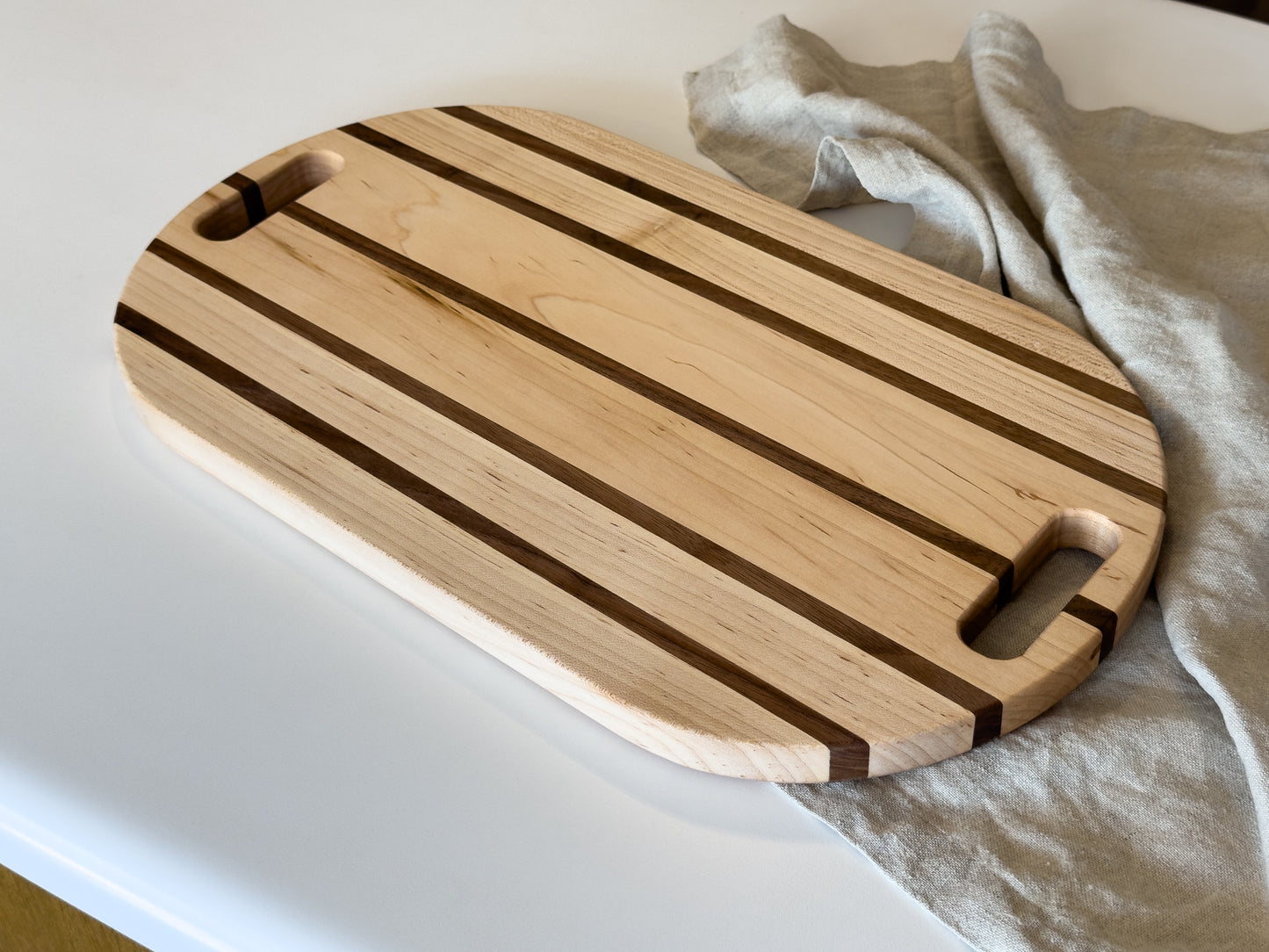 Solid Wood Charcuterie Board | Wood Cutting Board With Handle