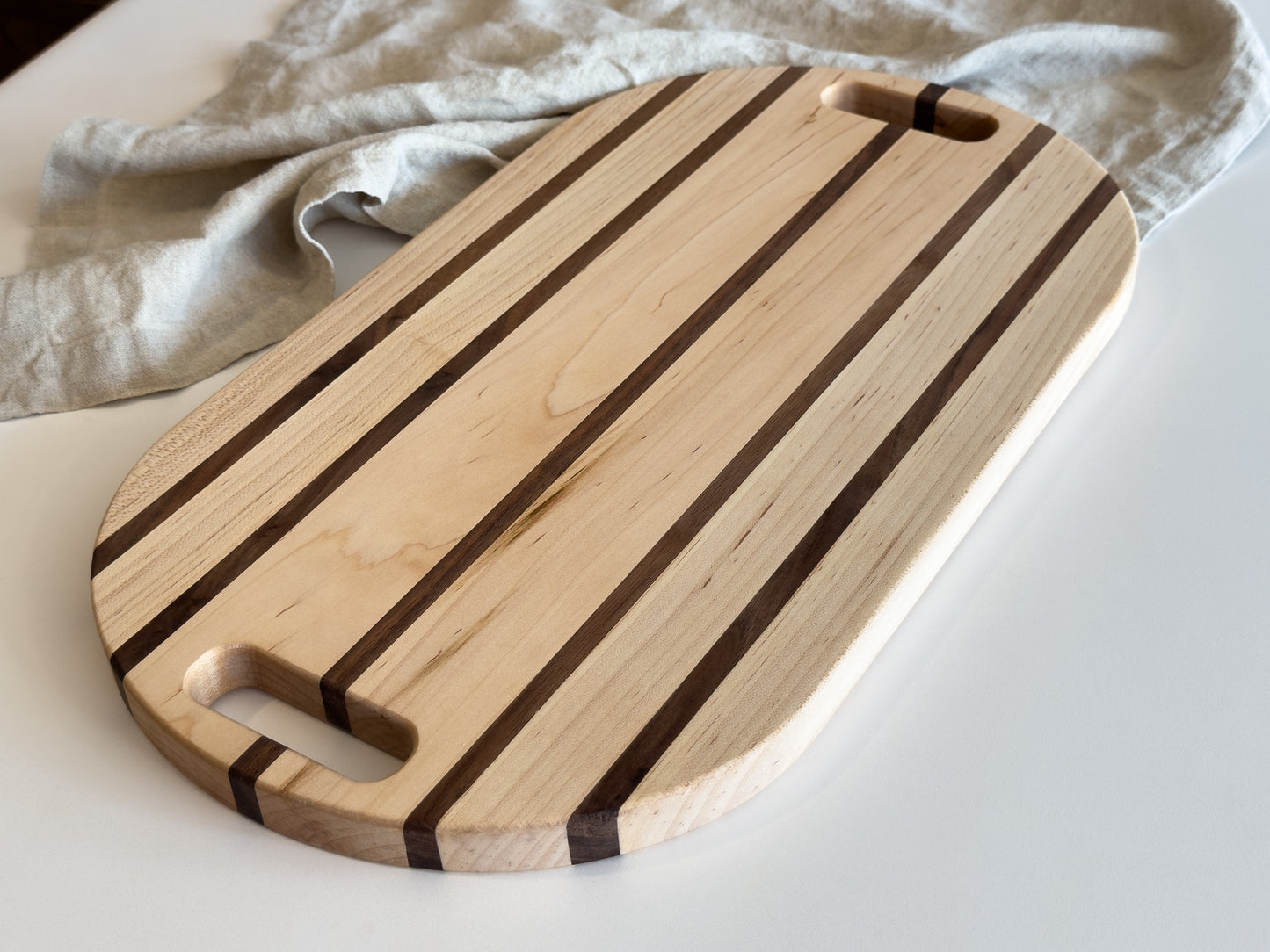 Solid Wood Charcuterie Board | Wood Cutting Board With Handle