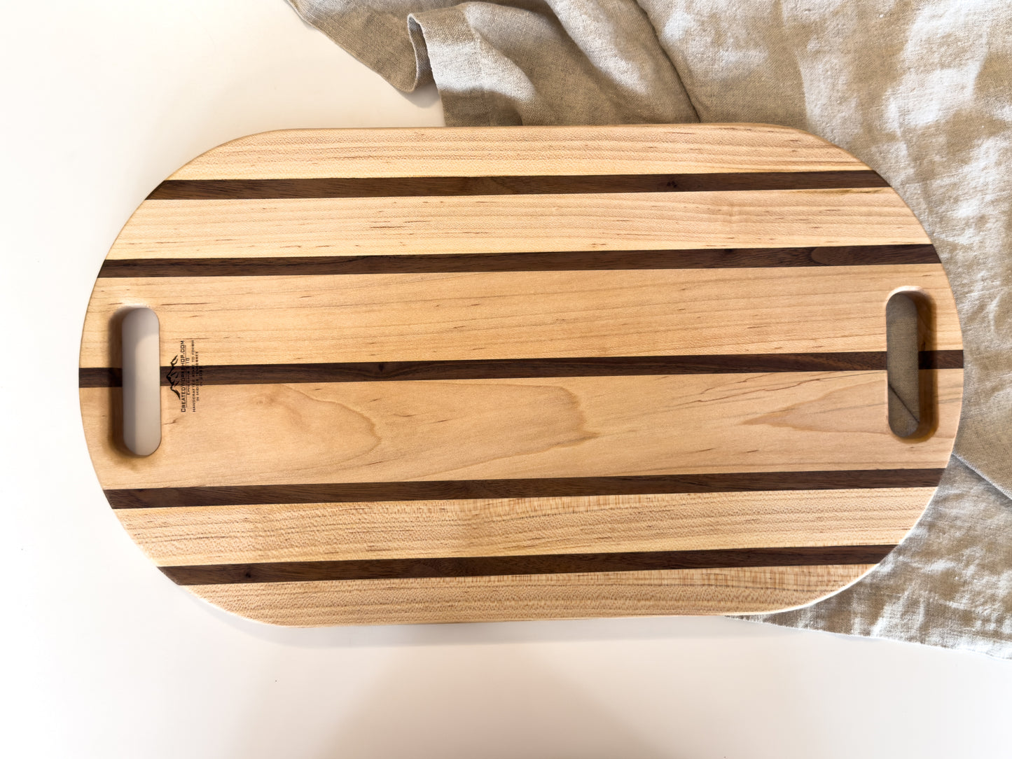 Solid Wood Charcuterie Board | Wood Cutting Board With Handle