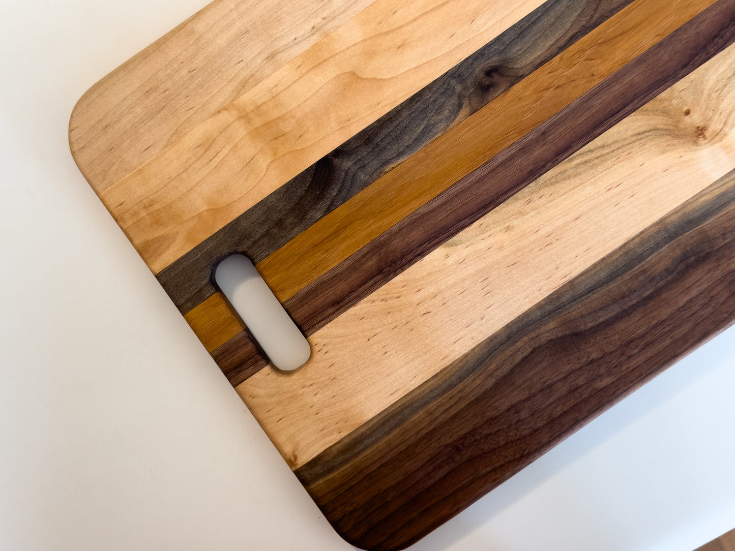 Solid Wood Charcuterie Board | Wood Cutting Board With Handle