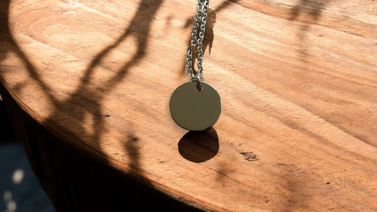 Personalized Circle Pendant Necklace