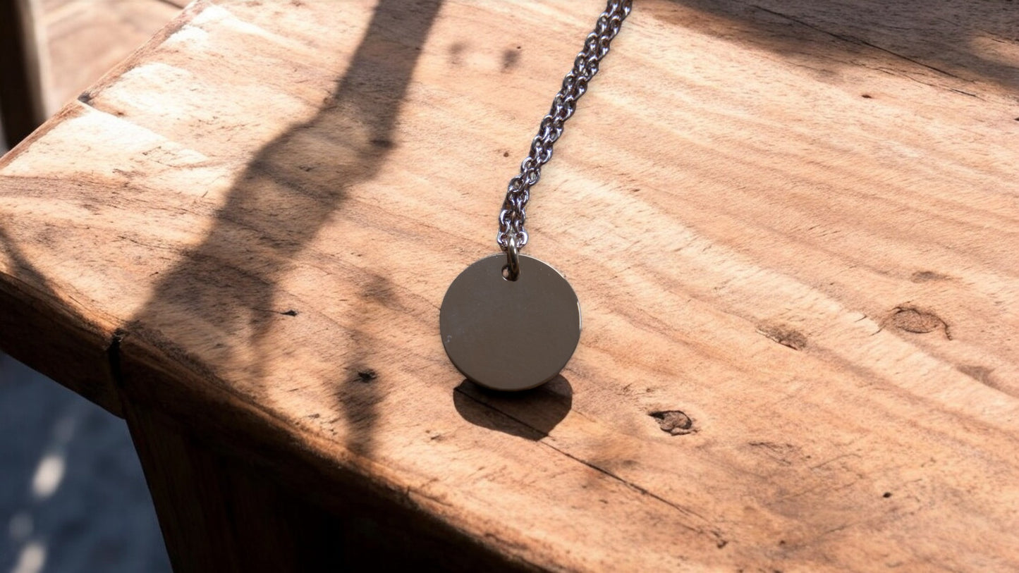 Personalized Circle Pendant Necklace