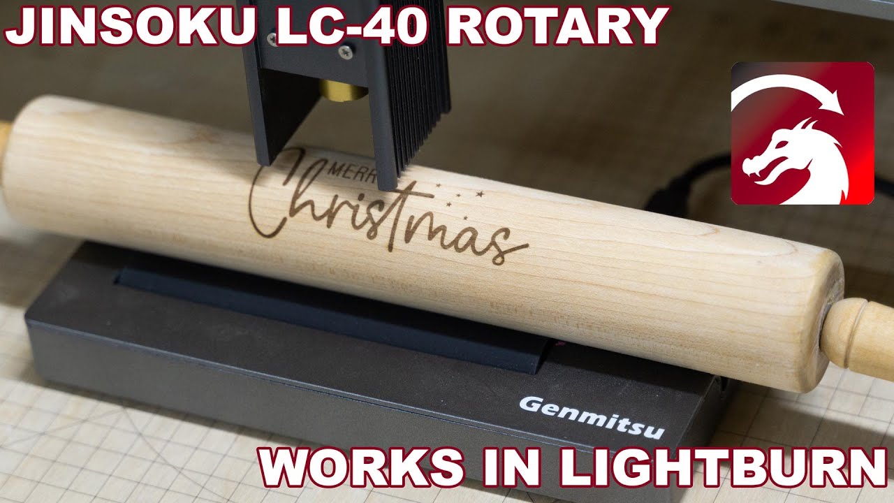 How to use Jinsoku LC-40 Rotary with Lightburn #laserengraving #lightburn #tutorial