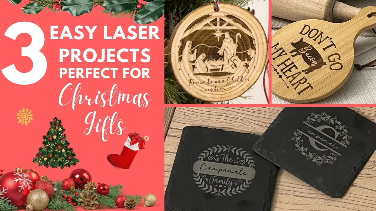 3 EASY Christmas present ideas you can make with your laser today