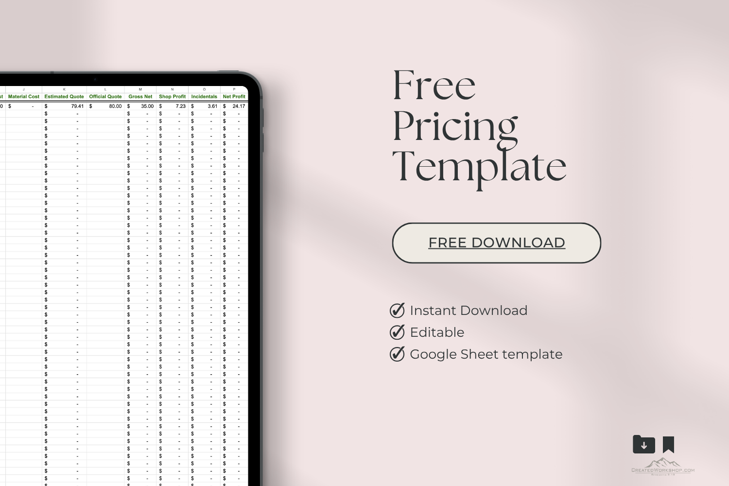 The Ultimate Maker Pricing Guide - DIGITAL FILE