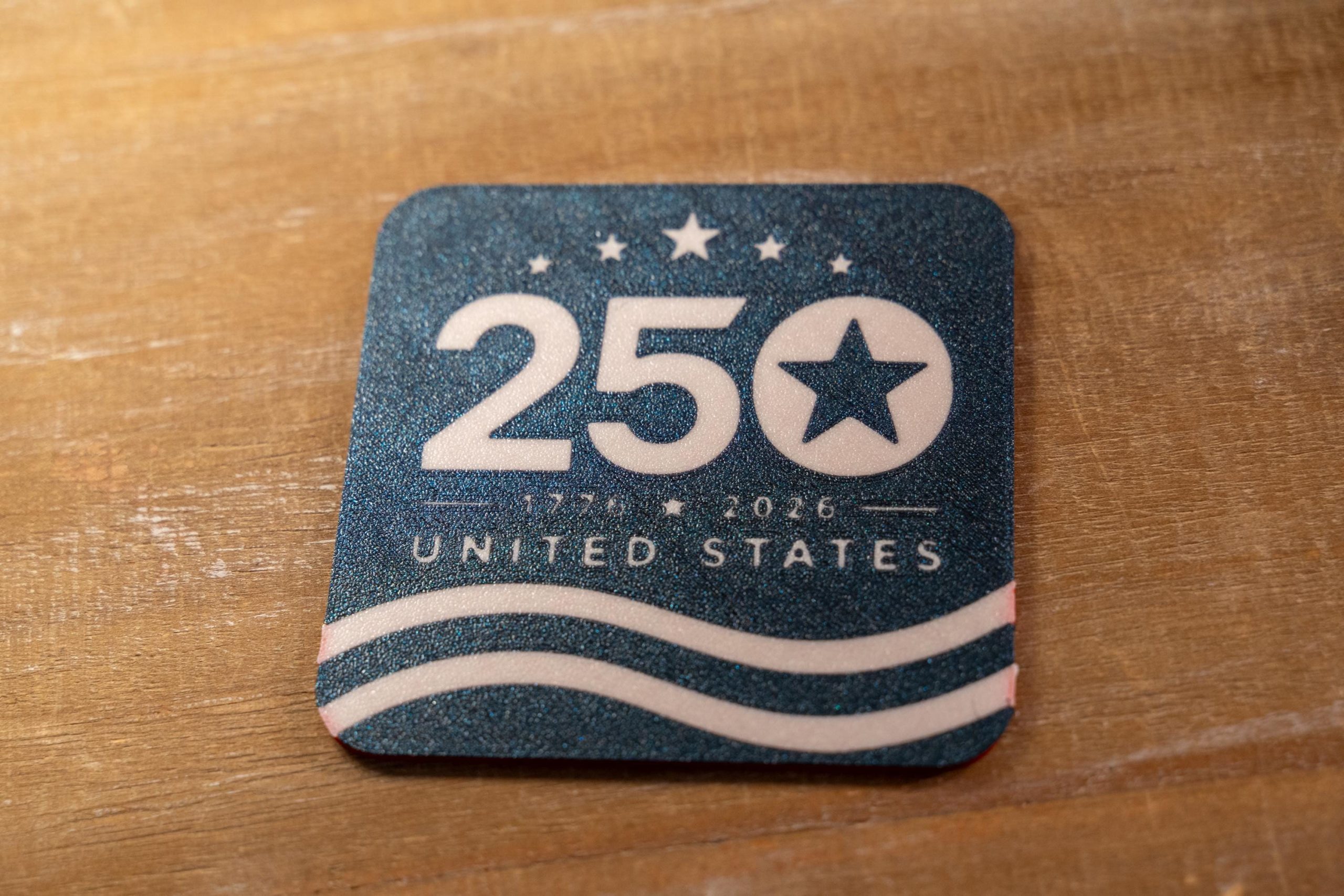 USA 250th Anniversary Coasters With Holder, Patriotic Red White Blue Set – photo 5
