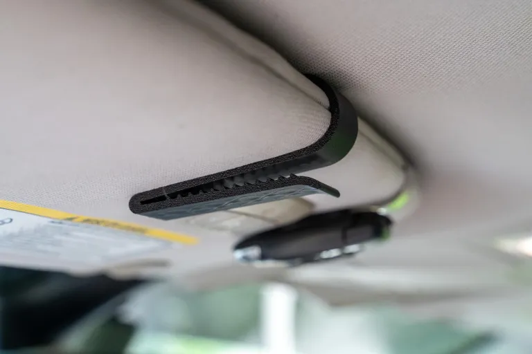 3D Printed Car Visor Sunglasses Holder, Black Sun Visor Glasses Clip