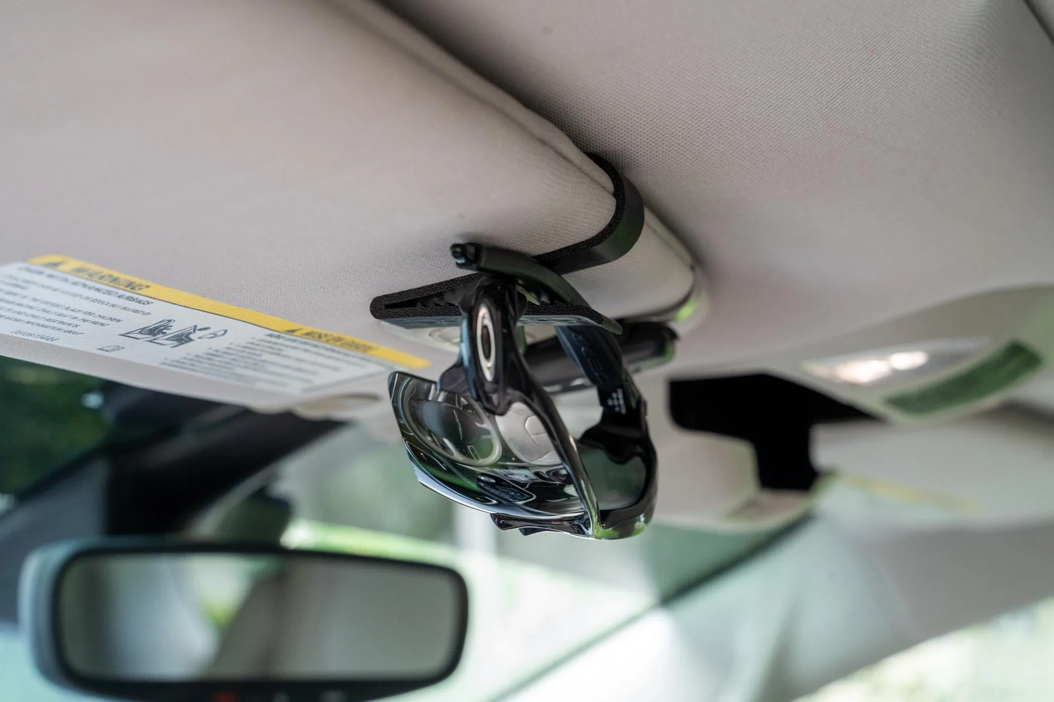 3D Printed Car Visor Sunglasses Holder, Black Sun Visor Glasses Clip – photo 2